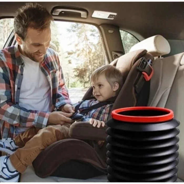 Çok Amaçlı Katlanabilir Araç İçi Kova