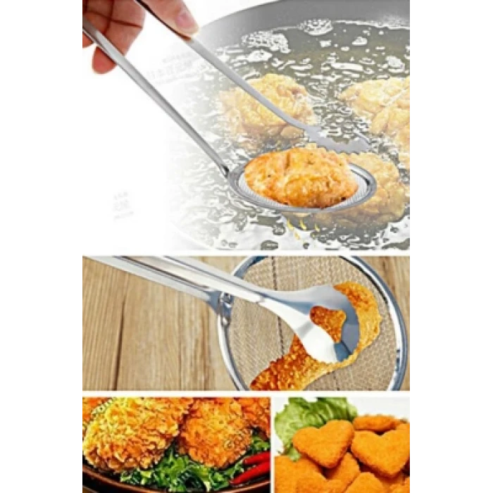 Çörek Kızartma Süzgeçli Maşa