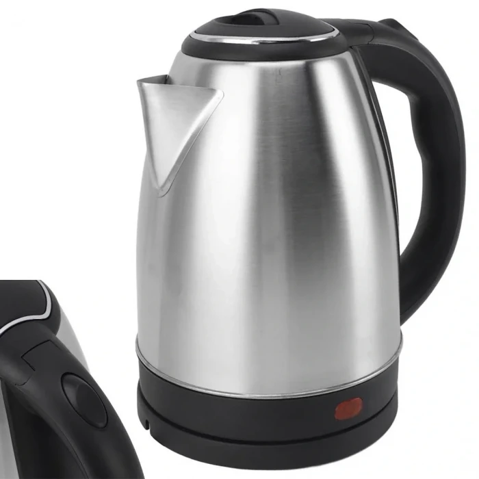 Crown CRW-7102 1500W 1.8 Litre Lüks Çelik Su Isıtıcı Kettle İnox (4887)