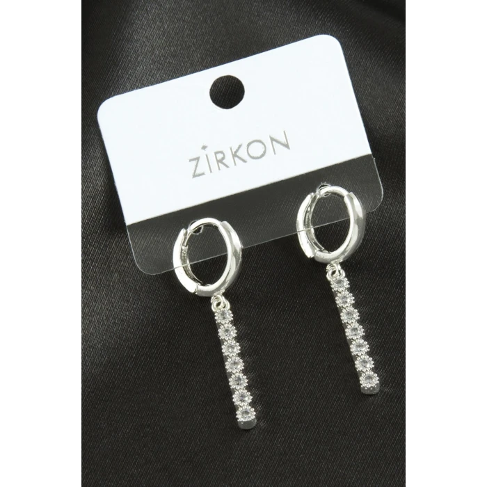 Çubuk Zirkon Taşlı Küpe