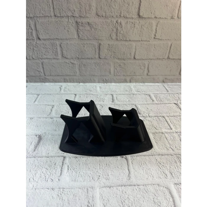 Dekoratif Siyah İkili Gamepad Standı 7x18 cm