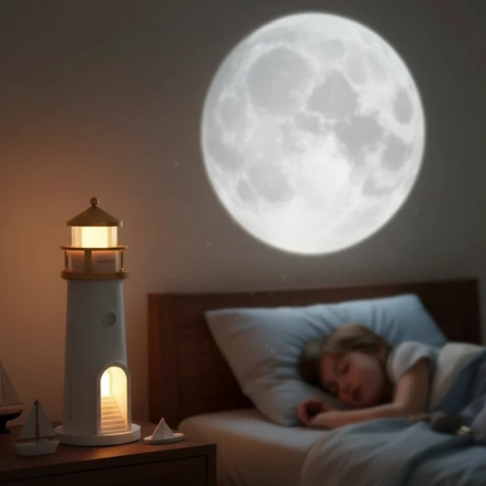 Deniz Feneri Projektör Gece Lambası