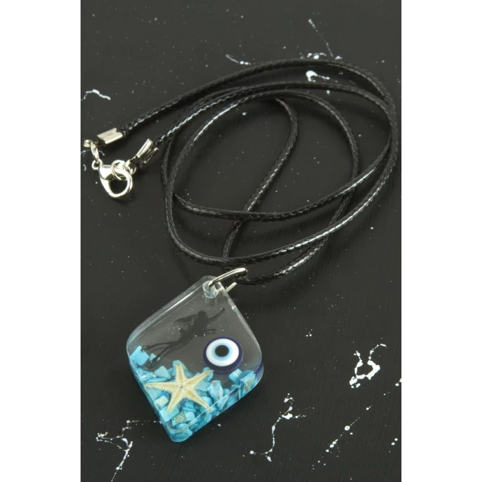 Deniz Yıldızı Beşgen Epoksi Kolye