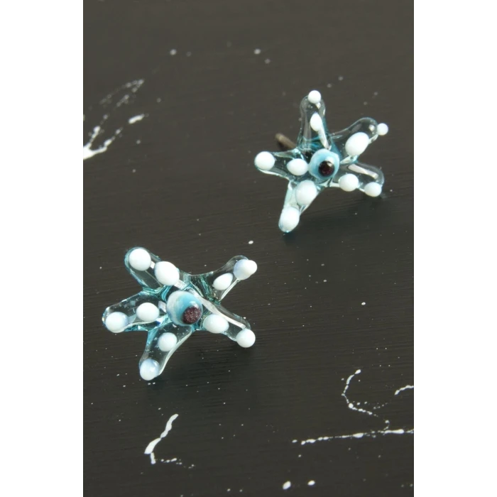 Deniz Yıldızı Cam Küpe