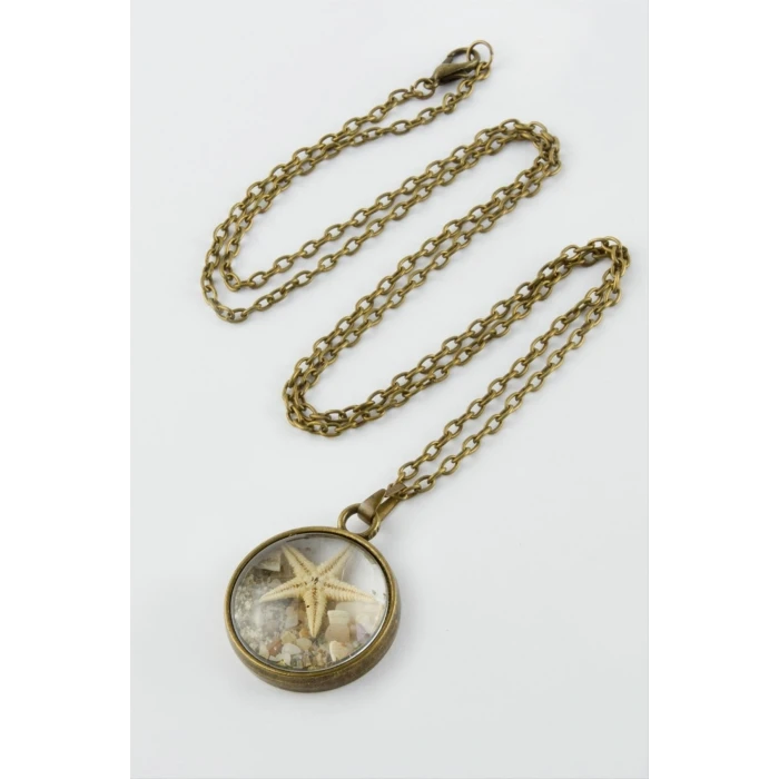 Deniz Yıldızı Canlı Kolye