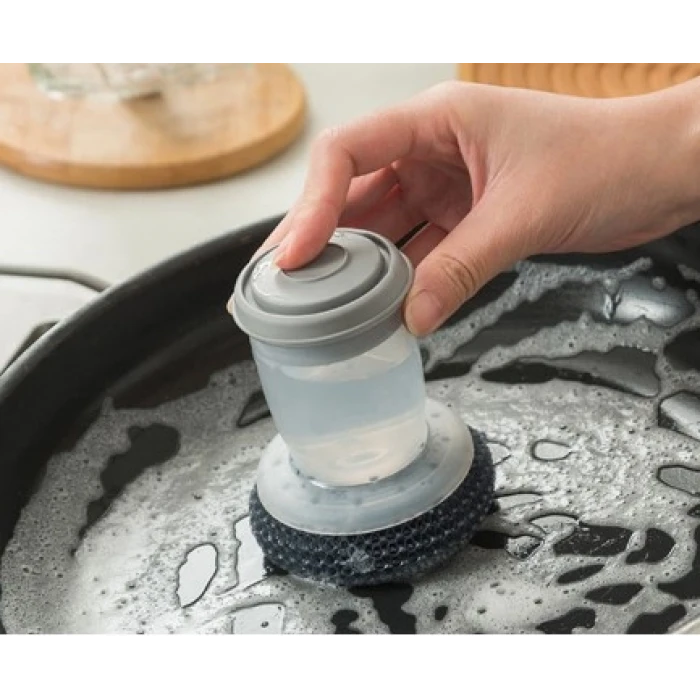 Deterjan Hazneli Telli Bulaşık Fırçası