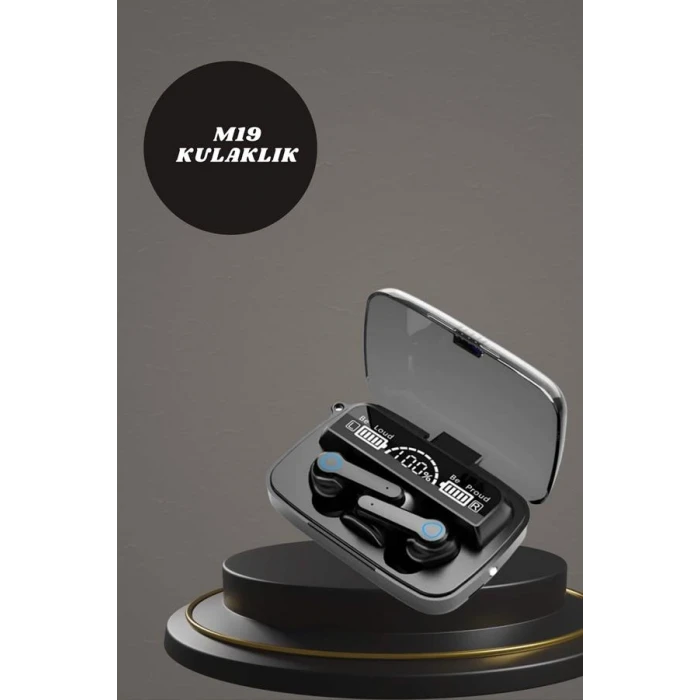 Dijital Göstergeli Powerbank Kulaklık ve 7 Kordonlu Yeni Nesil Akıllı Saat Amoled Ekran