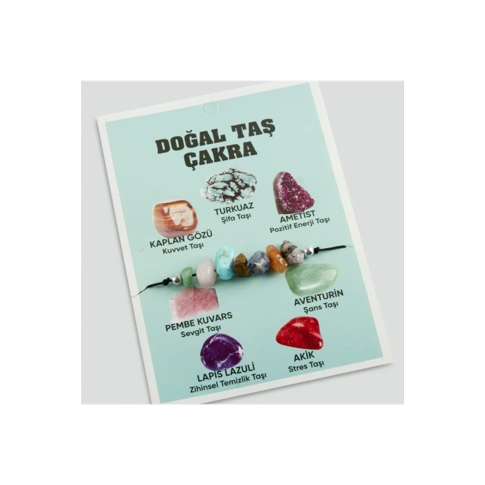 Doğaltaş Taş Çakra Bileklik