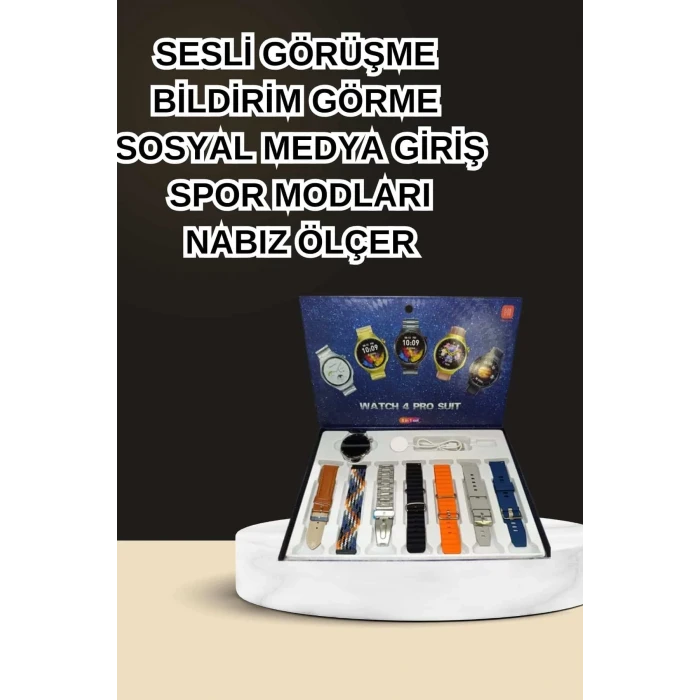 Dokunmatik Akıllı Saat Yeni Nesil Kulaklık Kampanyası Bluetooth Bağlantılı ANC Özelliği