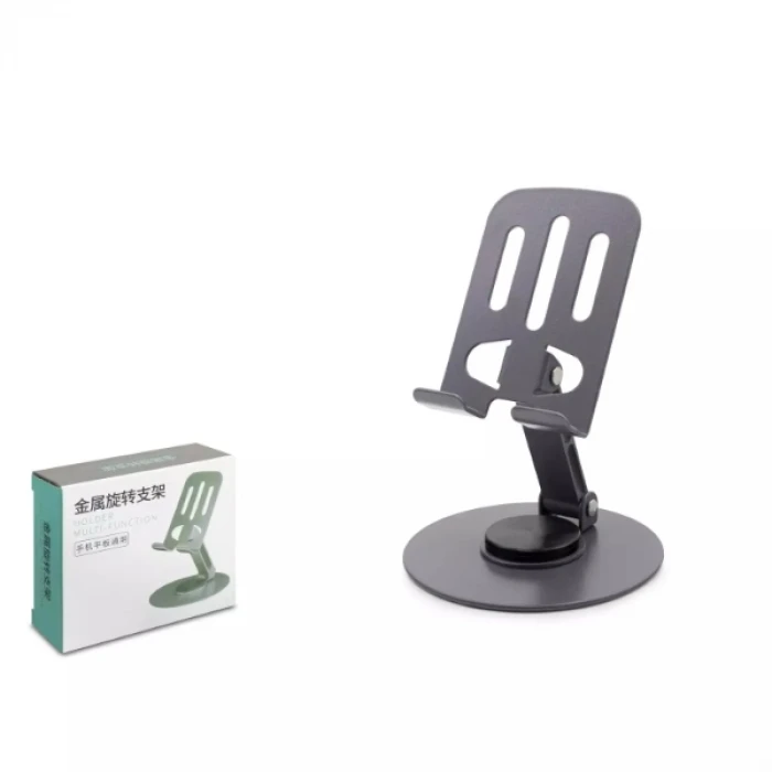 Dönebilir ve Katlanabilir Masaüstü Metal Telefon Tutucu