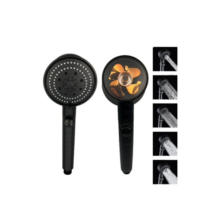 Duş Başlığı Pervaneli Serinletici Tasarım 5 Modlu (4887)