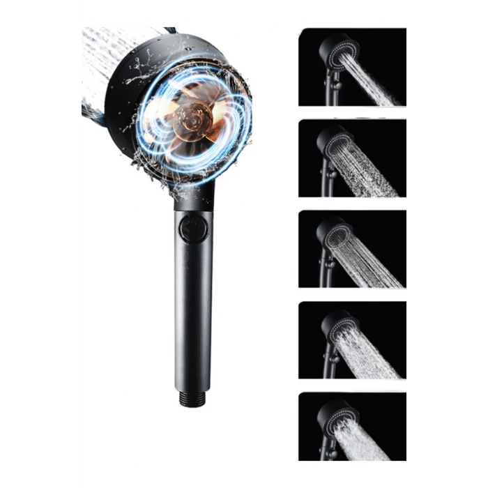 Duş Başlığı Pervaneli Serinletici Tasarım 5 Modlu (K95)