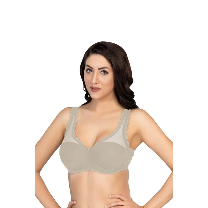 EKRU   172 D PEDLİ DANTELLİ BALENLİ MİNİMAZER