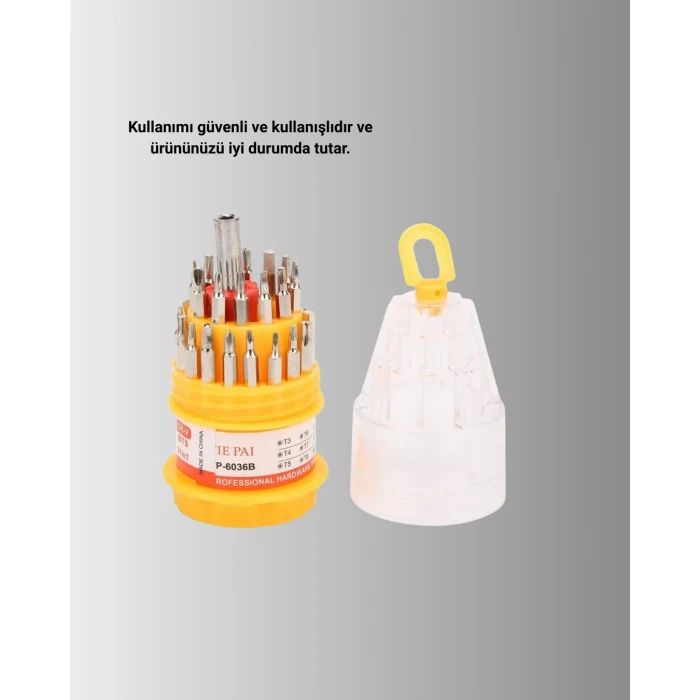 Elektronik Tamir Tornavida Seti Ateşe Dayanıklı ve Ergonomik