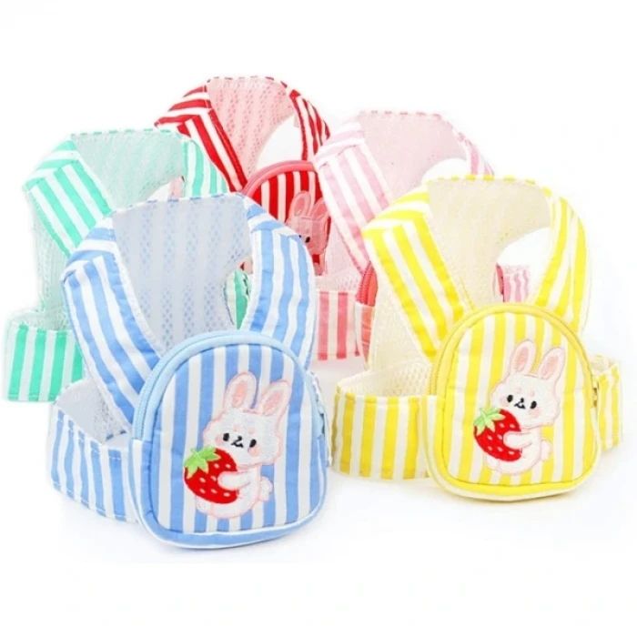 Evcil Hayvan Çantalı Göğüs Gezdirme Tasması Seti