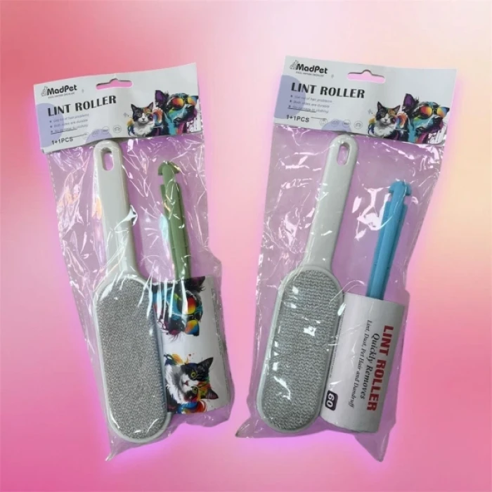 Evcil Hayvan Tüy Toplama Seti - 60 Yaprak Rulo Ve Manyetik Tüy Toplama Atı