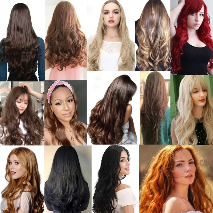 Fiber Sentetik Dalgalı 8 Parça Çıt Çıt - Koyu Kahve