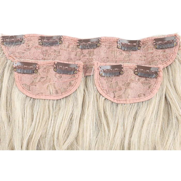 Fiber Sentetik Dalgalı Yarım Ay + 2 Yan Çıt Çıt - Balköpüğü Platin Röfleli