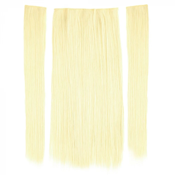 Fiber Sentetik Düz Yarım Ay + 2 Yan Çıt Çıt - Platin