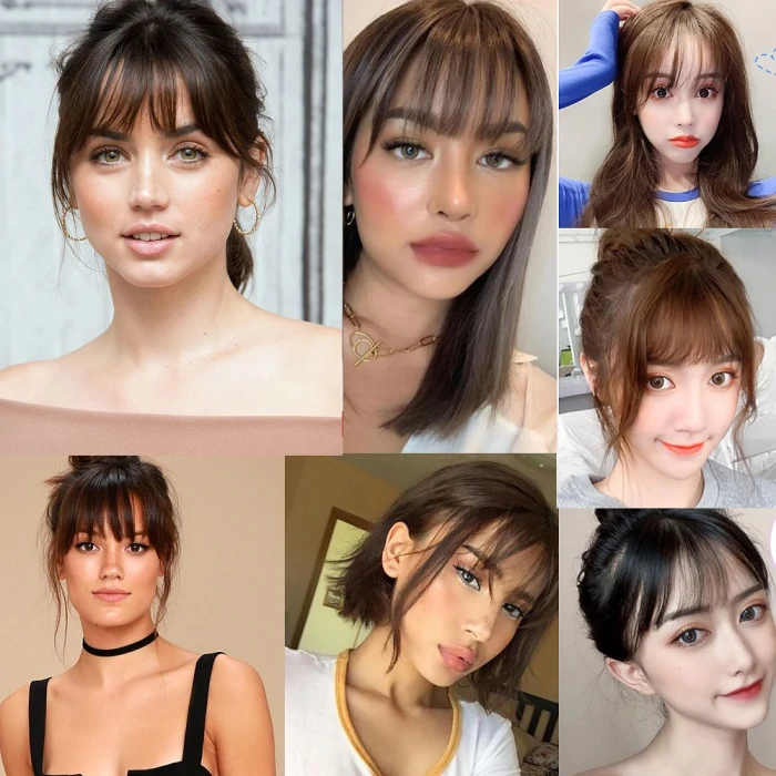 Fiber Sentetik İnce Perçem - Açık Kahverengi