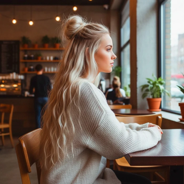 Fiber Sentetik Kabarık Dalgalı 8 Parça Çıt Çıt - Balköpüğü Platin Röfleli