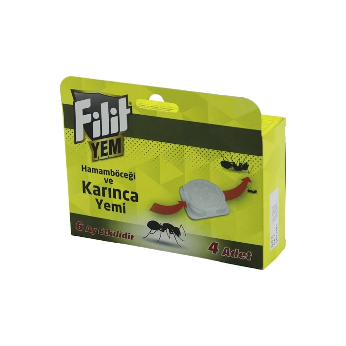 FİLİT  4PCS  KARINCA - HAMAM BÖCEK  YEMİ   6AY ETKİLİ - İSTASYON   YEM: 1.5GR X 4AD.=6GR (4887)