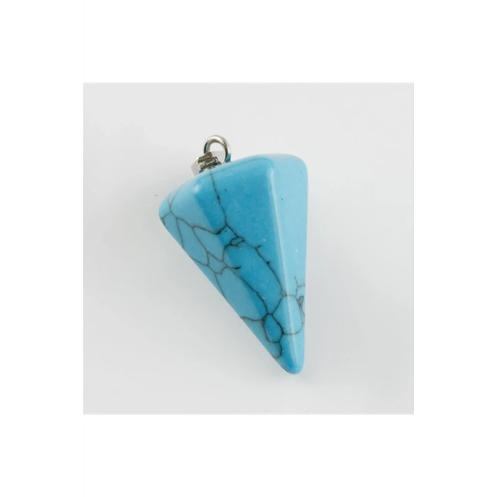 Firuze Pandül Doğaltaş Kolye Ucu