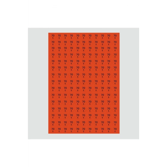 Fiyat Etiketi 165 Adet 15 mm