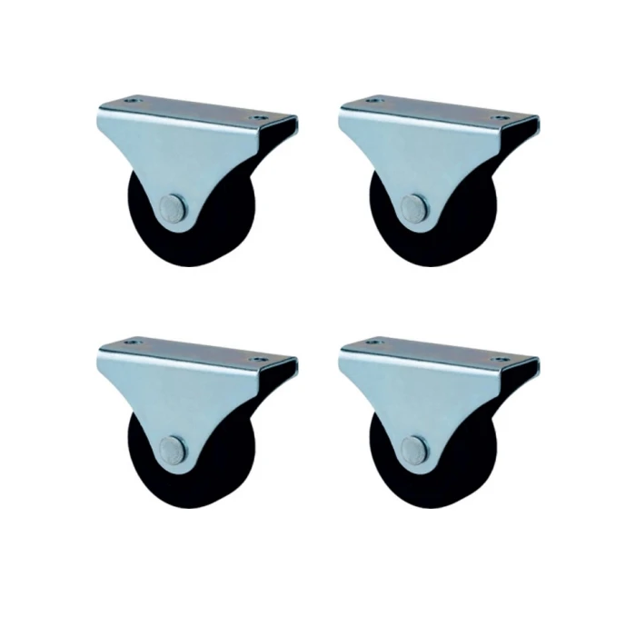 Furç Sabit Teker - 56MM - Siyah HKS231 - 4 Adet