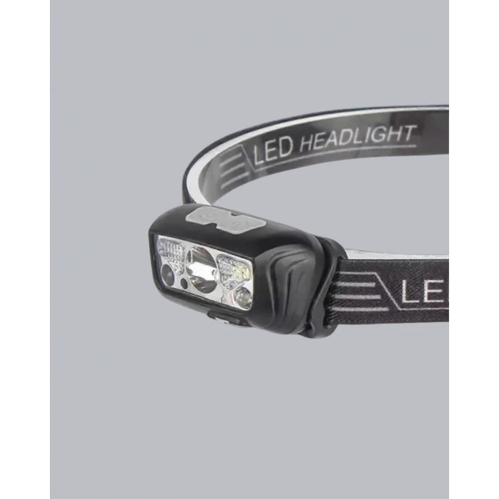 Gece Balıkçılığı İçin Ultra Parlak Şarjlı Kafa Lambası | 4 Işık Modu + USB Şarj