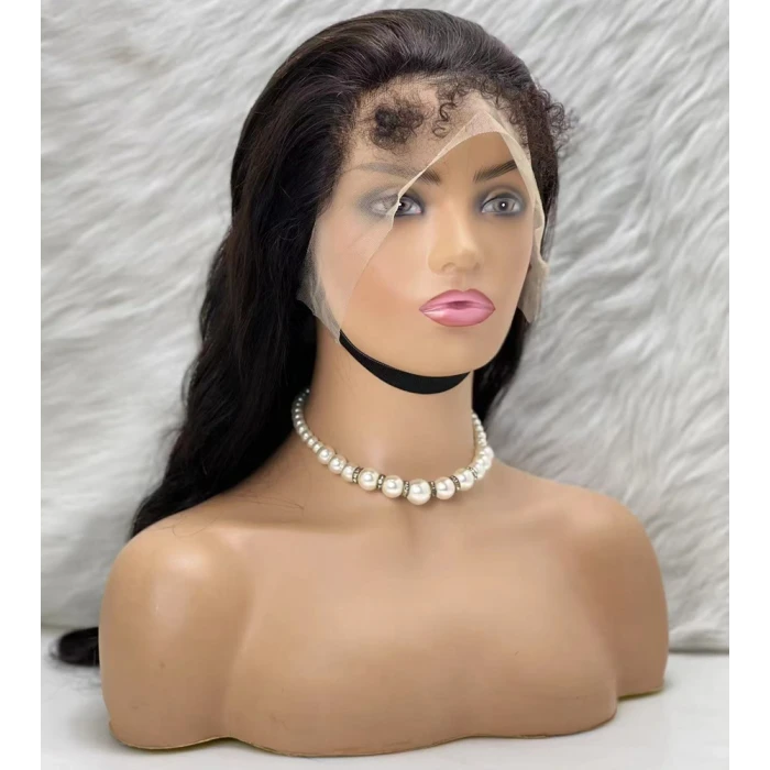 Gerçek Front Lace Tül Peruk - Dalgalı - Doğal 65-70cm