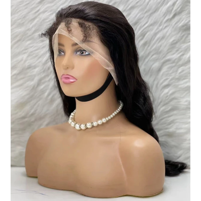 Gerçek Front Lace Tül Peruk - Dalgalı - Doğal 65-70cm