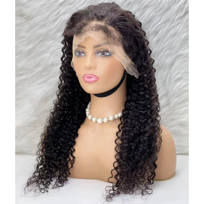 Gerçek Front Lace Tül Peruk - Su Dalgası - Doğal 65-70cm