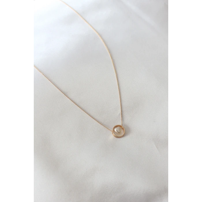 ietaks™ Gold Renk Minimal Kalp Figür Kadın Kolye