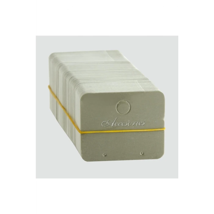 Gri Küpe Kartı 200 Adet