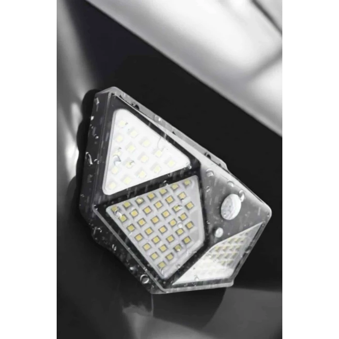 Güneş Enerjili Bahçe Aydınlatma Lambası Solar 100 Led Lamba