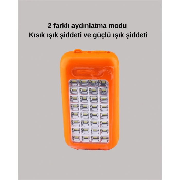 Güneş Paneli Destekli Powerbank ve LED Işıldak – 10000 mAh, Çift USB, Outdoor Kullanım İçin