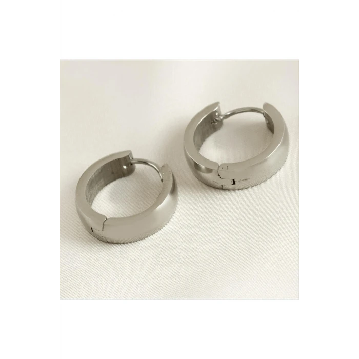 Halka Lüks Çelik Küpe 1,5 cm