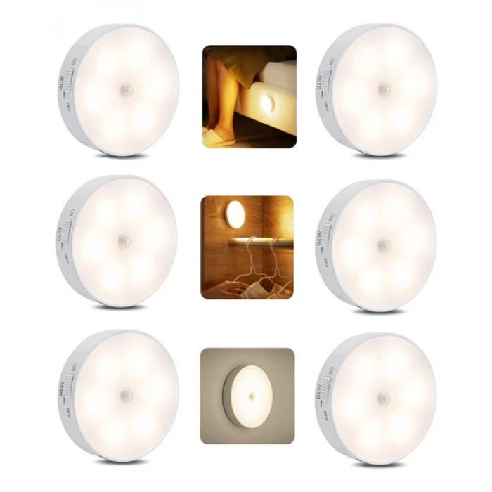 Hareket Sensörü Dolap Altı Aydınlatması USB Şarj Edilebilir LED (K95)