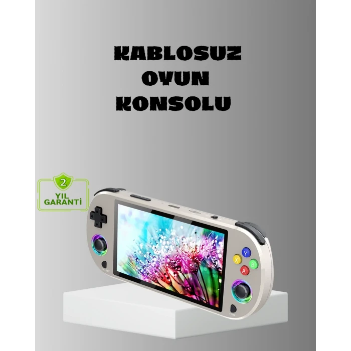 HD Çıkış Destekli Taşınabilir Oyun Konsolu – 5 İnç IPS Ekran, RGB Işıklı