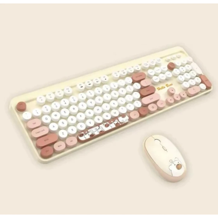 Hello Bear Sütlü Çay Klavye Mouse Set
