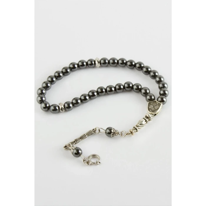 Hematit Görünümlü Metal Tesbih 8 mm