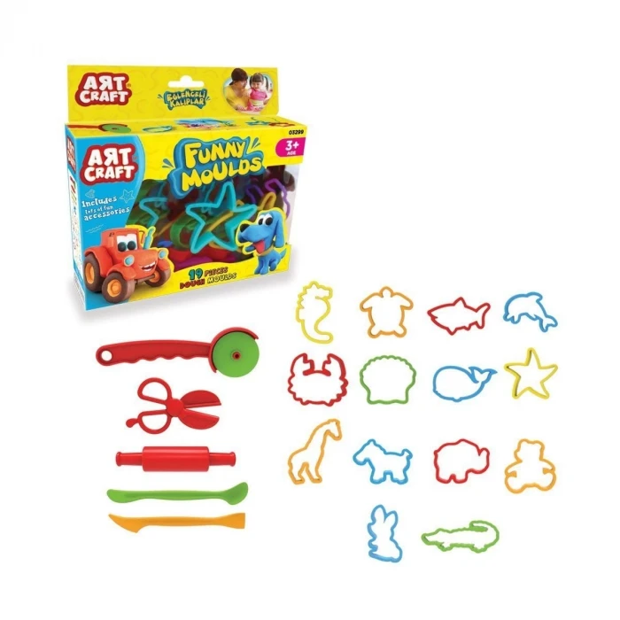 ieg™ 03299 Dede, Art Craft Eğlenceli Kalıplar 19 Parça / +3 yaş