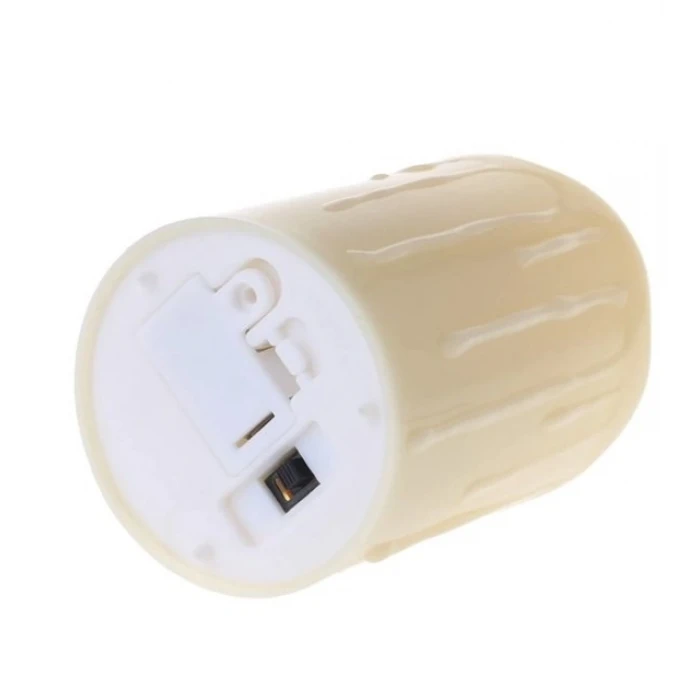 ieg ™ 1 Adet Erimiş Görünümlü Hareketli Alevli Led Mum 7 cm Boy