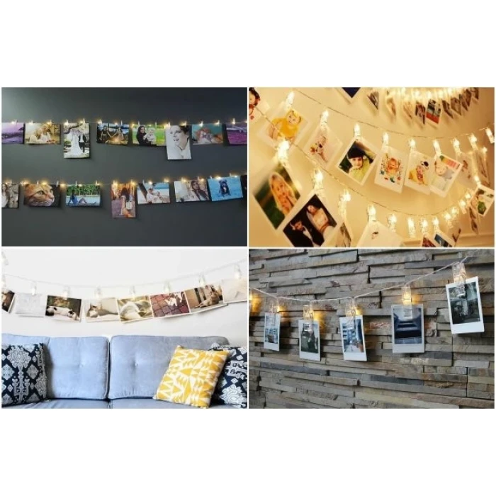 ieg™ 10lu Led Işıklı Fotoğraf Mandalları