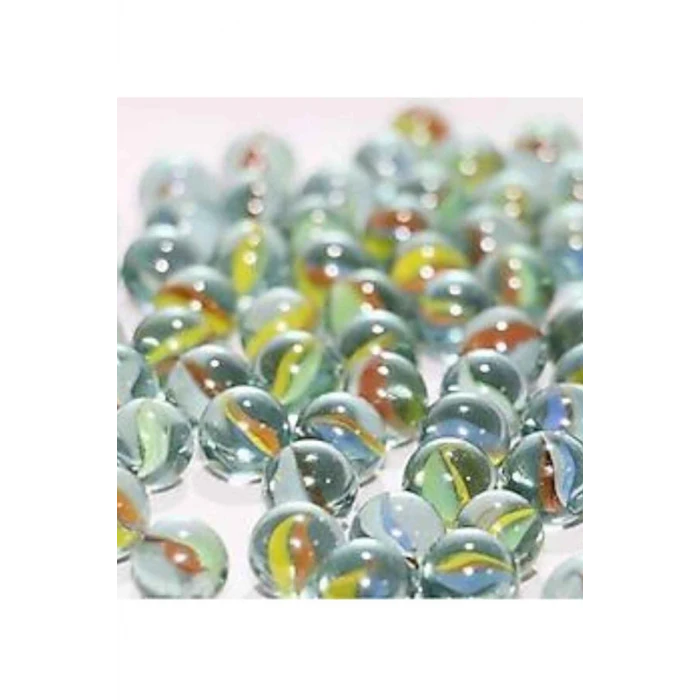 ieg™ 100 Adet Karışık Renk Cam Misket Bilye Oyuncak Cam Bilya Gülle