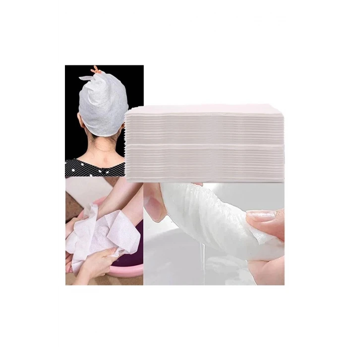 İEG 100 Adet Tek Kullanımlık Havlu Hasta Bakım Bebek Bakım Manikür Pedikür Havlusu HEDİYELİ