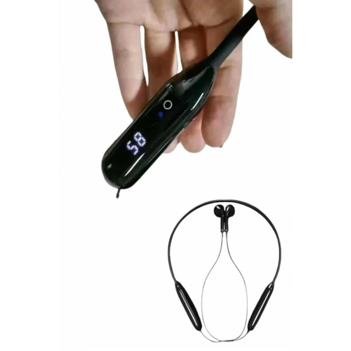 ieg™ 100 Saat Kablolu Boyun Askılı Dijital Göstergeli Bluetooth Kulaklık