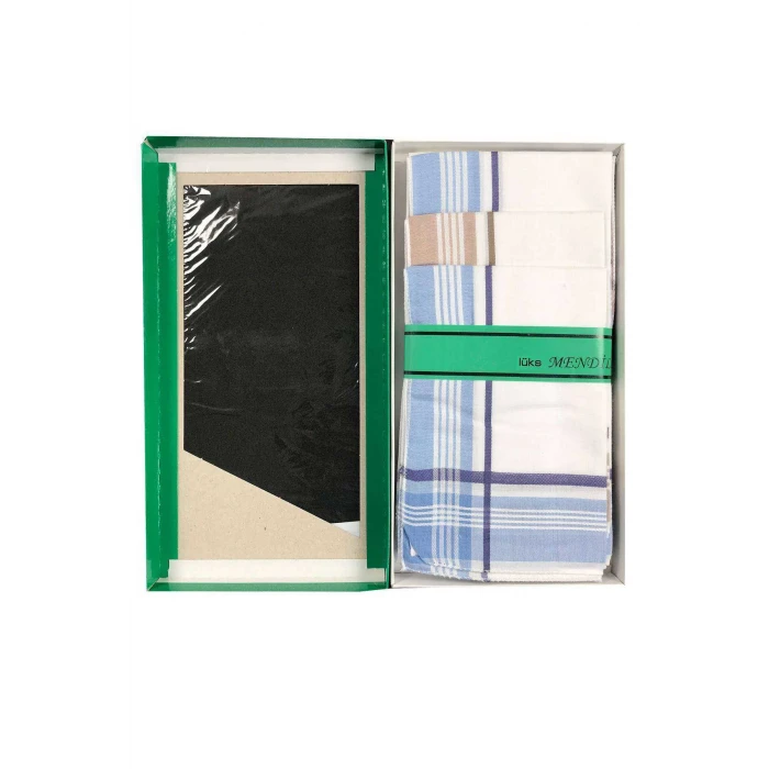ieg™ 12 adet Pamuklu Lüx Erkek Mendili 40x40 cm