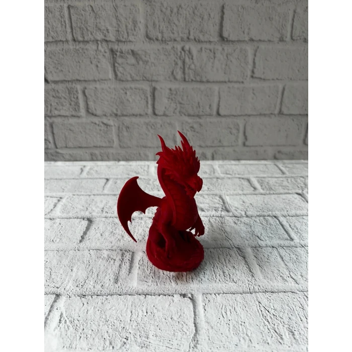 ieg™ 12 cm Kırmızı Ejderha Figürü Koleksiyonluk Dekoratif Biblo